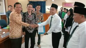 Lantik Panwascam, Ridho : Wujudkan Demokrat Lebih Baik, Jaga Integritas dan Netralitas