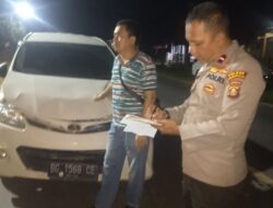 Kapolsek RKT Cek TKP, Laka Avanza Veloz Disambar KA Babaranjang