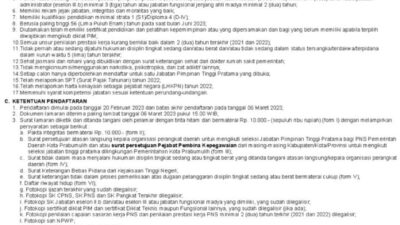 Ini Syarat dan Ketentuan Lelang Tiga Jabatan di Lingkungan Pemkot Prabumulih