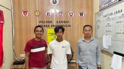 Terjaring Razia Tim Elang Muara Polsek Cambai, Efriansyah Kedapatan Bawa Sajam