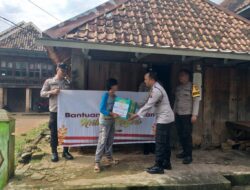 Satbinmas Polres Prabumulih Salurkan Bantuan Kemanusiaan ke Warga Sungai Medang