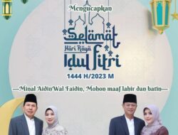 Wako Prabumulih dan Wawako Menandai Hari Kemenangan, Sholat Ied Fitri 1444 H Bersama Masyarakat