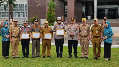 Tiga OPD Terima Penghargaan Polres Prabumulih Terwujudnya Kawasan Tertib Lalin Kembali Juara I