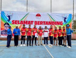 Masuk Final Turnamen Volly HBA 63 2023, Tim Volly Putra Kejari Prabumulih Hadapi Tim Volly Putra Kejari Palembang