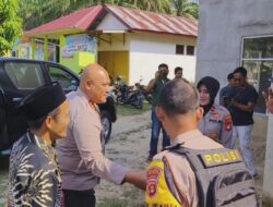 Ngantor di Desa Karya Mulya, Kapolres Prabumulih : Libur, Polisi Tetap Melayani