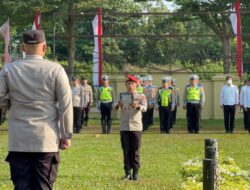 Tekankan Personel, Jangan Hedon dan Netral Dalam Pemilu 2024, Pesan Kapolres Prabumulih Apel Jam Pimpinan