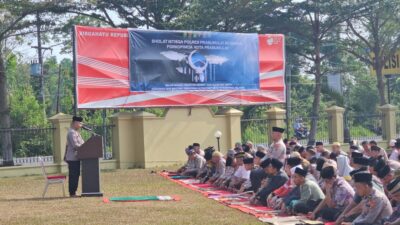 Sebulan Kemarau, Kesulitan Air, Polres Prabumulih Gelar Sholat Istisqo