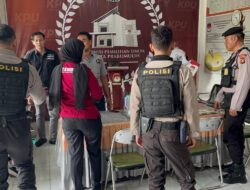 Pantau Sikon, Personel Sat Samapta Polres Prabumulih Patroli ke Kantor KPU