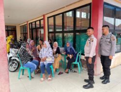 Jumat Curhat, Sambangi Warga Pasar 2, Satbinmas Polres Prabumulih Imbau Ini