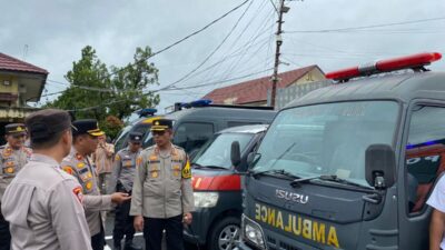 Ops Mantab Brata 2024, Kapolres Lahat Cek Ranmor Personel