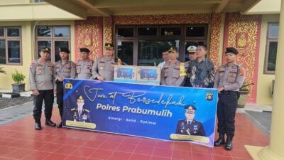 Polres Prabumulih Salurkan Bantuan Banjir Payuputat, Jumat Sedekah