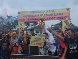 Serunya, Final Turnamen Sepakbola Dwipangga Cup XXIII/2024, Lorok FC Kembali Rebut Juara