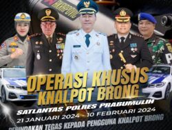 Ops Khusus Penertiban Knalpot Brong Dimulai, Satlantas Polres Prabumulih Tindak Tegas