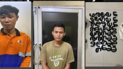 Dua Pencuri Besi Pentol KAI Diciduk Tim Gurita Polres Prabumulih
