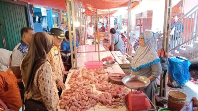 Harga Daging Sapi dan Ayam, Relatif Normal. Pj Wako Prabumulih Sidak Sembako Jelang Idul Adha
