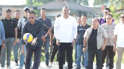 Buka Turnamen Voli, Cak Arlan dan Franky Janji Majukan Olahraga dan Fungsikan GOR Talang Djimar Secara Optimal