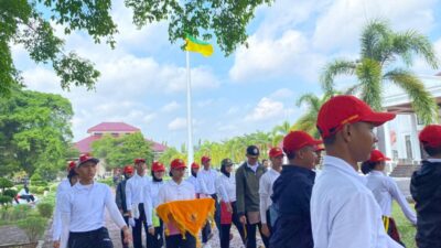 Mulai Terbiasa, Capaskibraka Prabumulih Latihan Pengibaran Bendera