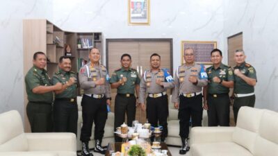 Karo Provoost Divpropam Polri Silaturahmi ke Pangdam II Sriwijaya, Eratkan Sinergitas TNI Polri