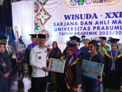 Unpra Telurkan 204 Alumni Baru, Siap Bersaing di Dunia Kerja. Pj Wako Prabumulih : Ciptakan Peluang Kerja Sambil Belajar