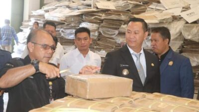 Pj Bupati Muara Enim Minta Pengamanan Gudang Logistik KPU Ditingkatkan 