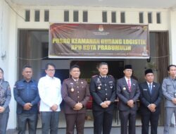 Pj Wako Prabumulih dan Forkominda Cek Gudang Logistik KPU, Pasca Kedatangan Surat Suara