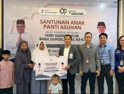 HUT 67 BSB Cabang Prabumulih Berbagi Bersama Anak Panti