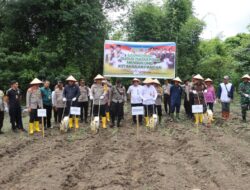 Dukung Ketahanan Pangan, Polres Launching Gugus Tugas Polri dan Penanaman Serentak Secara Zoom Meeting