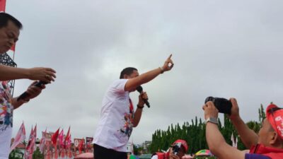 Eks Polsek Prabumulih Timur Menjadi Lautan Merah, Ribuan Warga Ramaikan Kampanye Akbar Ber_FIKIR. 27 Nopember 2024, Pilih Fikri – Syamdakir