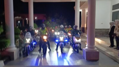 Keliling, PJ Wako Prabumulih Bersama Forkompinda Cek TPS dan PPS Malam Jelang Pencoblosan