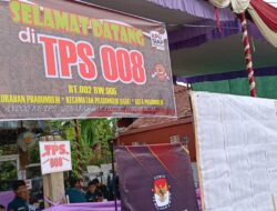 PJ Wako Prabumulih Nyoblos di TPS 08 Dusun Prabumulih
