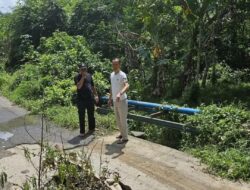 Jalan Longsor di Kelurahan Anak Petai, Pj Wako Prabumulih Sigap Tinjau Lokasi