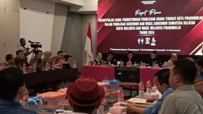 Rekap Tingkat Kota Prabumulih Pilkada Serentak, Target Sore Selesai