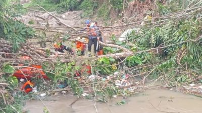 Kembali Susur Sungai Kelekar, Petugas BPBD Prabumulih Temukan Pohon Roboh