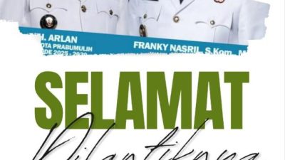 Pimpinan DPRD Prabumulih Mengucapkan Selamat Atas Dilantiknya Cak Arlan dan Bang Franky Sebagai Wako dan Wawako Prabumulih Periode 2025 – 20230