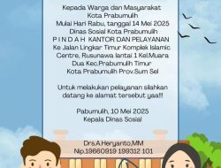 Kantor Dinsos Prabumulih dan Pelayanan Tidak Lagi di Lantai 8 Gedung Pemkot, Pindah ke Lantai 1 Rusunawa Komplek Islamic Center