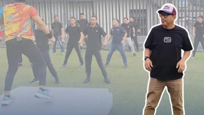 Lewat Senam Pagi, Rutan Kelas IIB Prabumulih Tumbuhkan Semangat Hidup Sehat Bagi WBP