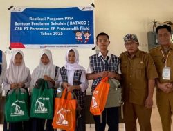 Progam Batako PEP Prabumulih Field, Salurkan 45 Paket Perlengkapan Sekolah Siswa Kurang Mampu di Wilayah Kerja
