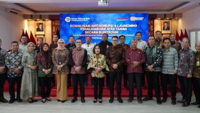 Dukung Layanan Transparan, Kantah Prabumulih Hadiri Sosialisasi Anti Korupsi & Launching e-Peralihan Tanah