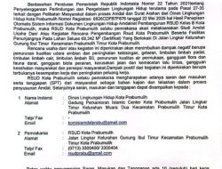 RSUD Kota Prabumulih Studi Amdal: Pelibatan Masyarakat Pengembangan Rumah Sakit Modern