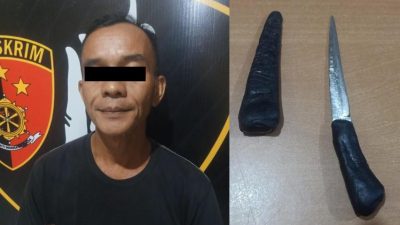 Bawa Sajam, S Diamankan Tim Gabungan di Kafe Tanjung Telang