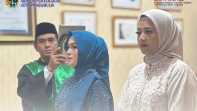 Kantah Prabumulih Lantik Dua Pejabat Pembuat Akta Tanah (PPAT)