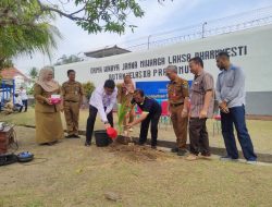Dukung Ketahanan Pangan, Rutan Prabumulih Tanam Serentak Bibit Kelapa Bersama Kemen ImiPAS dan Dirjen PAS