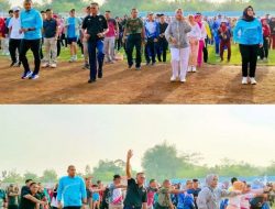 Semangat Perubahan, HUT Kota Prabumulih ke-24 Diwarnai Senam Bersama di GOR