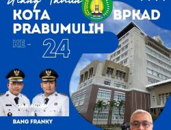 BPKAD Prabumulih Mengucapkan Selamat HUT Prabumulih 24