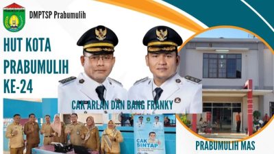 Ucapan HUT Kota 24 Prabumulih dari DMPTSP