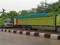 Empat Truk Batubara Dikandangkan Dishub Prabumulih di Terminal Talang Djimar