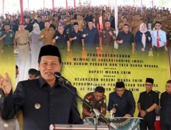 Bupati Muara Enim dan Kajari Teken MoU Penguatan Pendampingan Hukum Pengelolaan Dana Desa