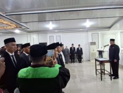 Lantik Pejabat Kabupaten PALI, Iwan Tuaji: Jangan Punya Mental Pengemis