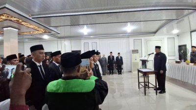 Lantik Pejabat Kabupaten PALI, Iwan Tuaji: Jangan Punya Mental Pengemis