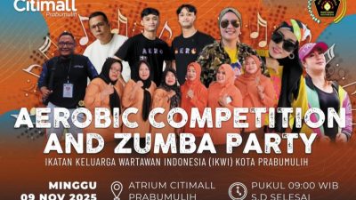 Meriahkan Zumba Bersama IKWI di Citimall Prabumulih